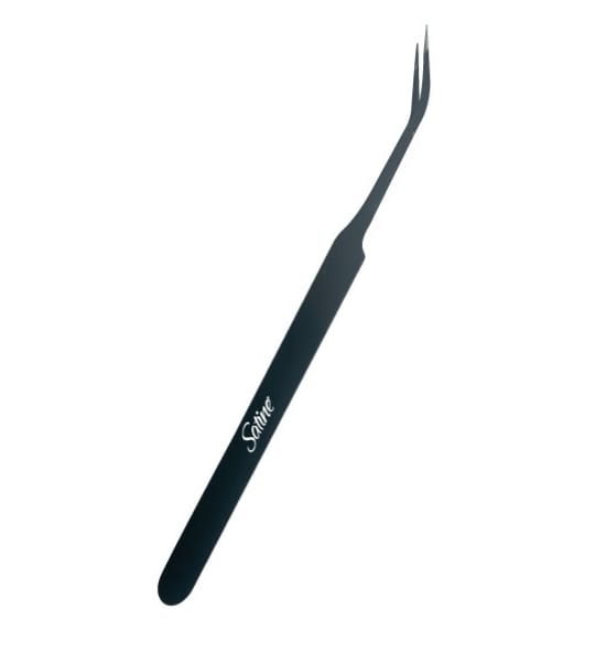 Semi-curved Tip Tweezer